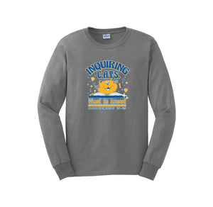 Alcott Elementary-Adult Unisex Long Sleeve Tee On-Demand Inquiring Cat Logo