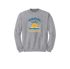 Alcott Elementary-Adult Unisex Crewneck Sweatshirt On-Demand Inquiring Cat Logo