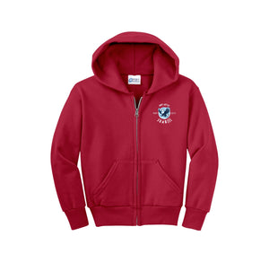 Emblem Academy Spirit Wear 2024-25 On-Demand-Youth Unisex Full-Zip Hooded Sweatshirt On-Demand_Circle