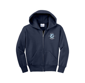 Emblem Academy Spirit Wear 2024-25 On-Demand-Youth Unisex Full-Zip Hooded Sweatshirt On-Demand_Circle