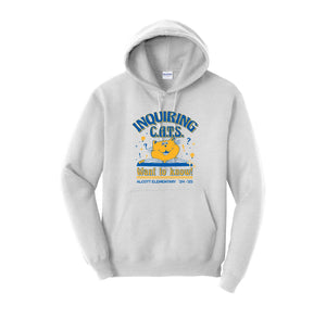 Alcott Elementary Spirit Wear 2024-25 On-Demand-Adult Unisex Hoodie On-Demand Inquiring Cat Logo