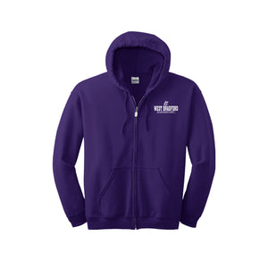 West Bradford Elm-Adult Unisex Full-Zip Hooded Sweatshirt On-Demand