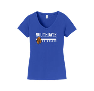 Southgate Elementary Spirit Wear 2024-25 On-Demand-Womens Fan Favorite V-Neck Tee On-Demand Stripe