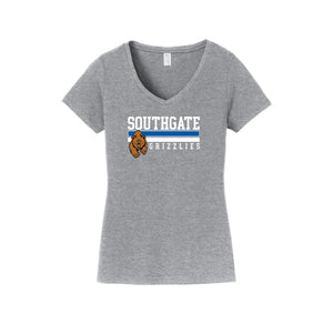 Southgate Elementary Spirit Wear 2024-25 On-Demand-Womens Fan Favorite V-Neck Tee On-Demand Stripe