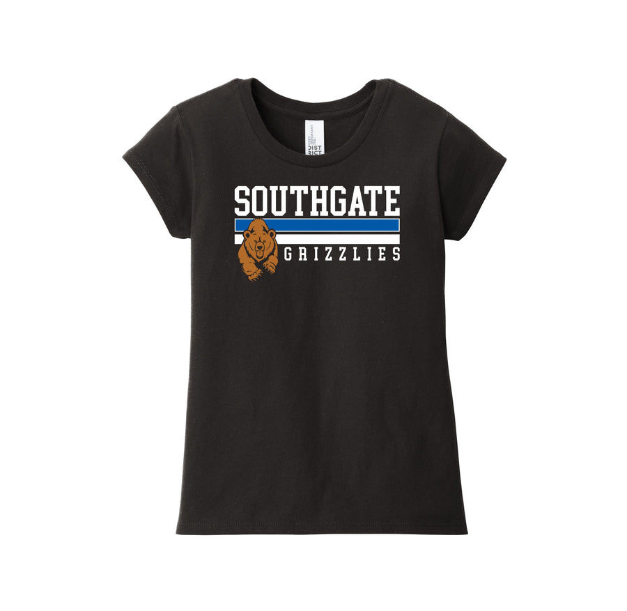 Southgate Elementary Spirit Wear 2024-25 On-Demand-Girls Youth Premium Tee On-Demand Stripe