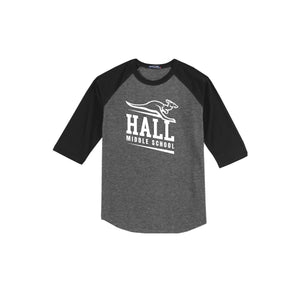 Shirley Hall Middle School-Adult Unisex Baseball Tee On-Demand_Standard