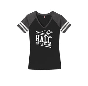 Shirley Hall Middle School Spirit Wear 2024-25 On-Demand-Women's Premium Game V-Neck Tee On-Demand Standard