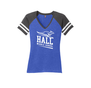 Shirley Hall Middle School Spirit Wear 2024-25 On-Demand-Women's Premium Game V-Neck Tee On-Demand Standard