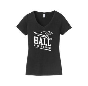 Shirley Hall Middle School-Women's Fan Favorite V-Neck Tee On-Demand_Standard