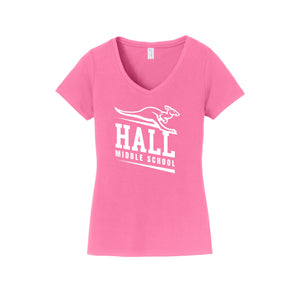 Shirley Hall Middle School-Women's Fan Favorite V-Neck Tee On-Demand_Standard