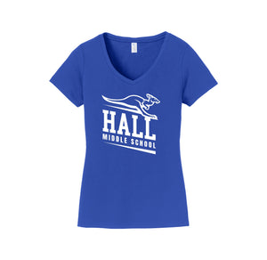 Shirley Hall Middle School-Women's Fan Favorite V-Neck Tee On-Demand_Standard