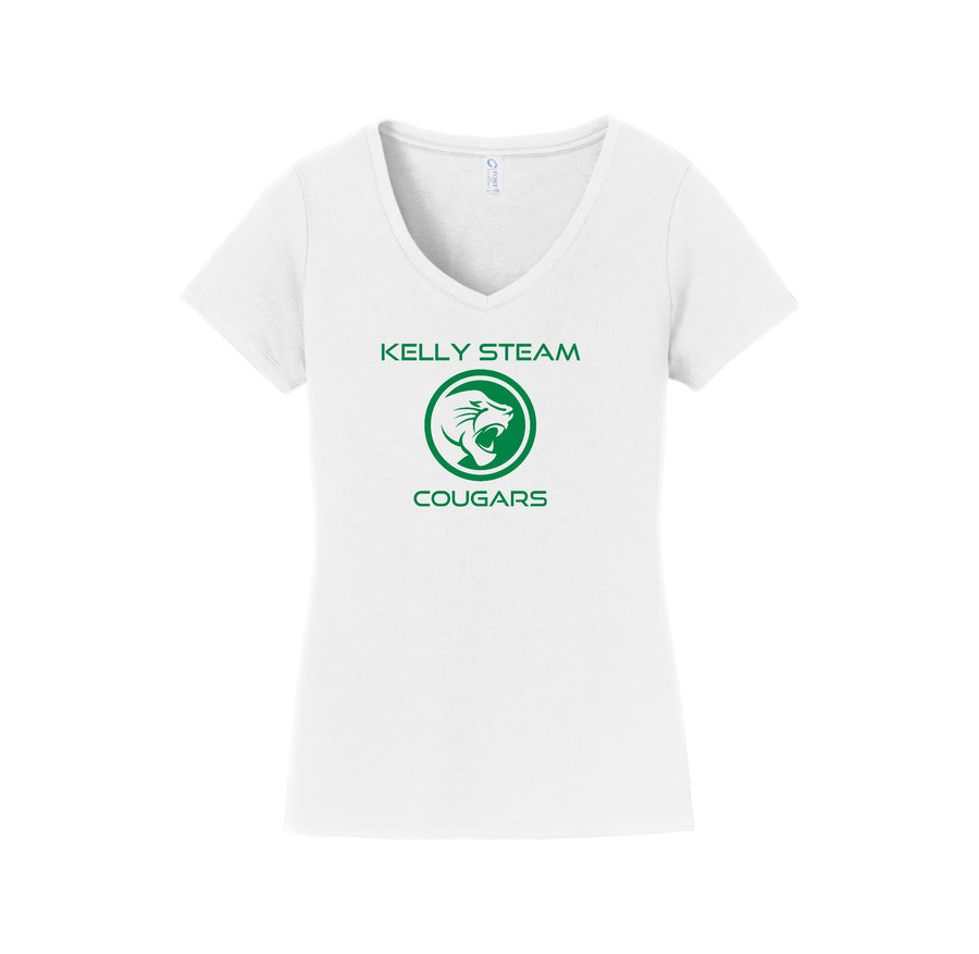 Kelly STEAM Magnet Middle School Spirit Wear 2024-25 On-Demand-Women's Fan Favorite V-Neck Tee On-Demand_standard2