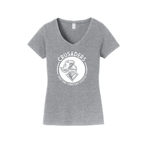 West End Christian Spirit Wear-Womens Fan Favorite V-Neck Tee On-Demand