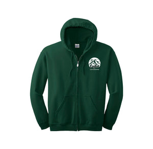 Lakevue Elementary On Demand-Adult Unisex Full-Zip Hooded Sweatshirt On-Demand Mountain Logo