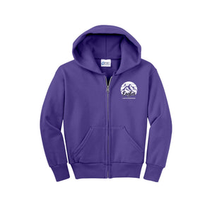 Lakevue Elementary On Demand-Youth Unisex Full-Zip Hooded Sweatshirt On-Demand Mountain Logo