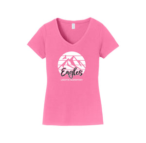 Lakevue Elementary On Demand-Womens Fan Favorite V-Neck Tee On-Demand Mountain Logo