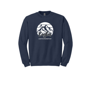 Lakevue Elementary On Demand-Adult Unisex Crewneck Sweatshirt On-Demand Mountain Logo