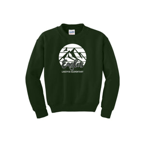 Lakevue Elementary On Demand-Youth Unisex Crewneck Sweatshirt On-Demand Mountain Logo