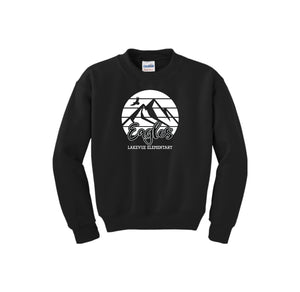 Lakevue Elementary On Demand-Youth Unisex Crewneck Sweatshirt On-Demand Mountain Logo