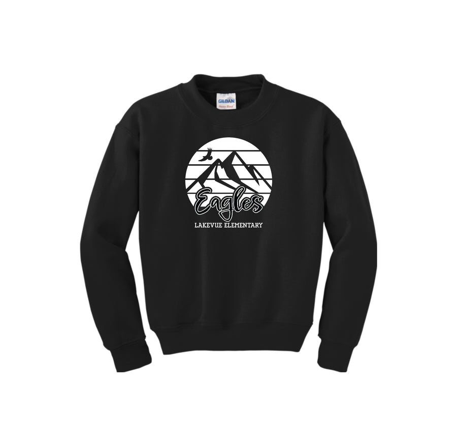 Lakevue Elementary On Demand-Youth Unisex Crewneck Sweatshirt On-Demand Mountain Logo