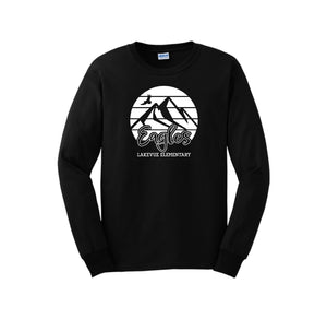 Lakevue Elementary On Demand-Adult Unisex Long Sleeve Tee On-Demand Mountain Logo