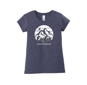 Lakevue Elementary On Demand-Girls Youth Premium Tee On-Demand Mountain Logo