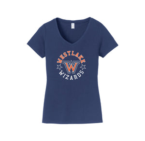 Westlake Elementary Spirit Wear 2024-25 On Demand-Womens Fan Favorite V-Neck Tee On-Demand Star Logo