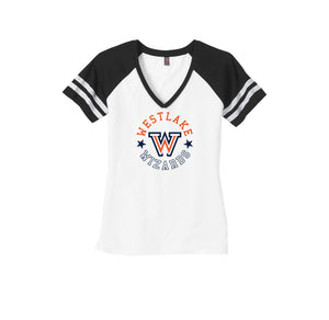 Westlake Elementary Spirit Wear 2024-25 On Demand-Womens Premium Game V-Neck Tee On-Demand Star Logo