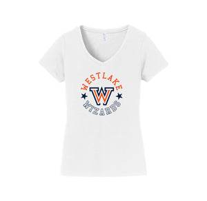 Westlake Elementary Spirit Wear 2024-25 On Demand-Womens Fan Favorite V-Neck Tee On-Demand Star Logo