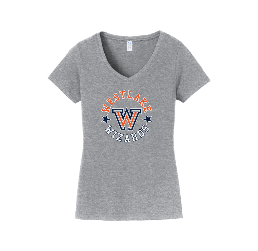 Westlake Elementary Spirit Wear 2024-25 On Demand-Womens Fan Favorite V-Neck Tee On-Demand Star Logo