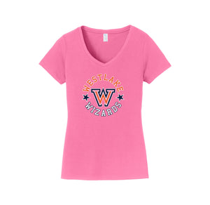 Westlake Elementary Spirit Wear 2024-25 On Demand-Womens Fan Favorite V-Neck Tee On-Demand Star Logo