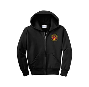 Coyote Ridge Spirit Wear-Youth Unisex Full-Zip Hooded Sweatshirt On-Demand