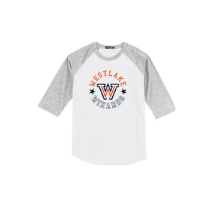 Westlake Elementary Spirit Wear 2024-25 On Demand-Adult Unisex Baseball Tee On-Demand Star Logo