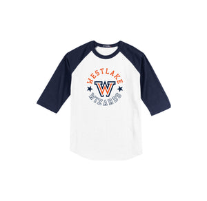 Westlake Elementary Spirit Wear 2024-25 On Demand-Adult Unisex Baseball Tee On-Demand Star Logo