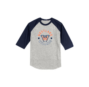 Westlake Elementary Spirit Wear 2024-25 On Demand-Adult Unisex Baseball Tee On-Demand Star Logo