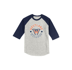 Westlake Elementary Spirit Wear 2024-25 On Demand-Youth Unisex Baseball Tee On-Demand Star Logo