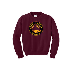 Coyote Ridge Spirit Wear-Youth Unisex Crewneck Sweatshirt On-Demand