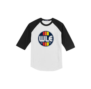 Westlake Elementary Spirit Wear 2024-25 On Demand-Youth Unisex Baseball Tee On-Demand WLE Logo