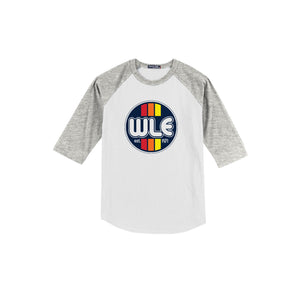 Westlake Elementary Spirit Wear 2024-25 On Demand-Youth Unisex Baseball Tee On-Demand WLE Logo