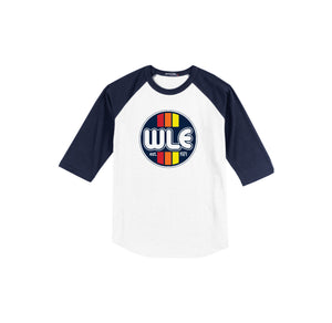 Westlake Elementary Spirit Wear 2024-25 On Demand-Adult Unisex Baseball Tee On-Demand WLE Logo