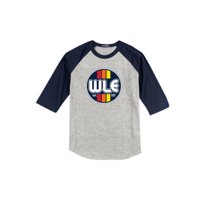 Westlake Elementary Spirit Wear 2024-25 On Demand-Adult Unisex Baseball Tee On-Demand WLE Logo