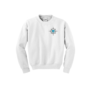 WAES-Youth Unisex Crewneck Sweatshirt On-Demand Compass Logo