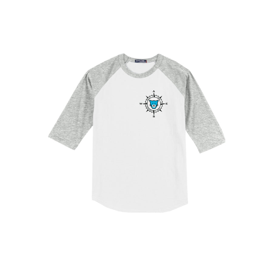 WAES-Adult Unisex Baseball Tee On-Demand Compass Logo