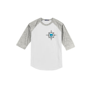 WAES-Youth Unisex Baseball Tee On-Demand Compass Logo