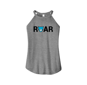 WAES-Womens Premium Perfect Tri Rocker Tank On-Demand Roar Logo