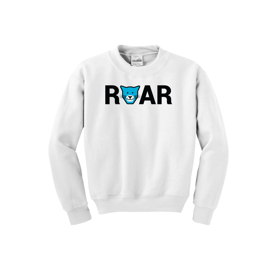 WAES-Youth Unisex Crewneck Sweatshirt On-Demand Roar Logo