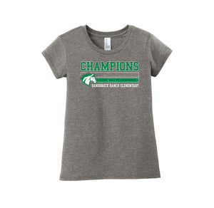 Sandbrock Ranch Spirit Wear-Girls Youth Premium Tee On-Demand Champion Vintage