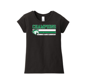 Sandbrock Ranch Spirit Wear-Girls Youth Premium Tee On-Demand Champion Vintage