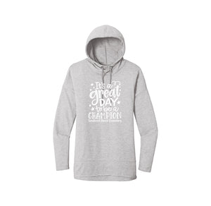 Sandbrock Ranch Spirit Wear-Womens Premium Featherweight French Terry Hoodie On-Demand Great Day