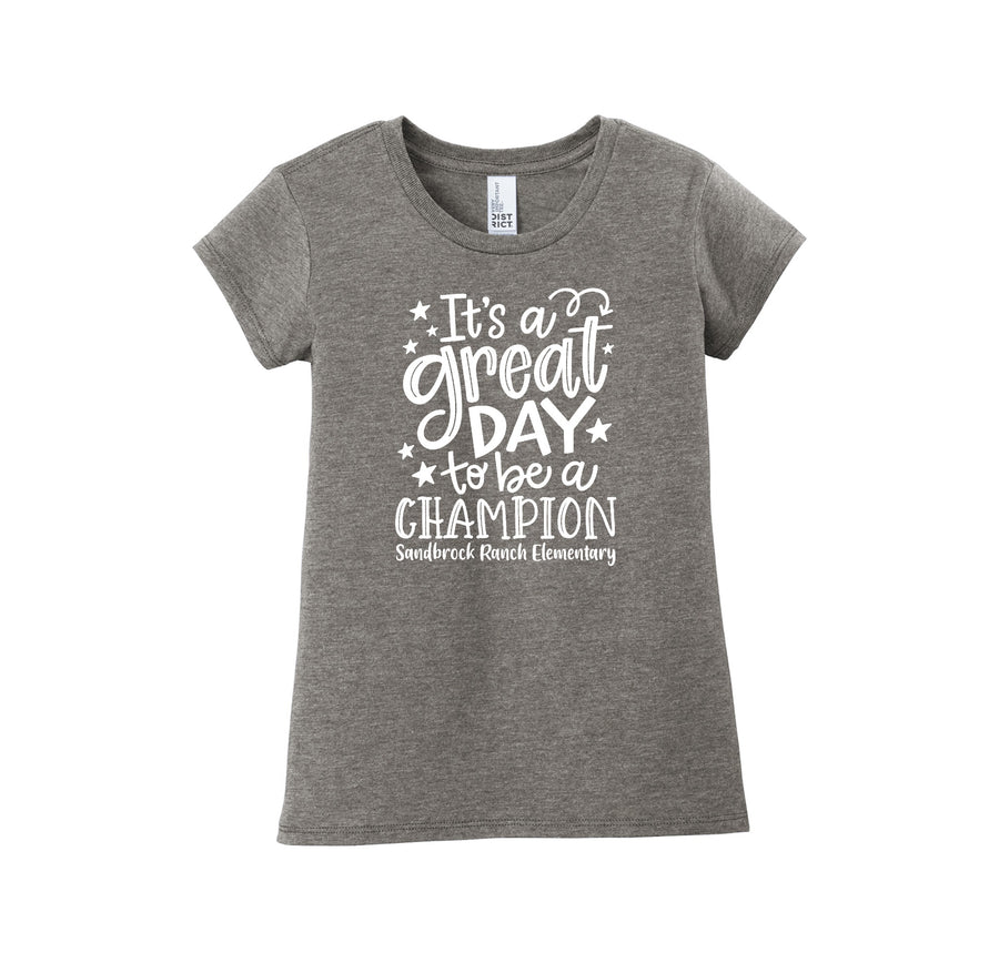 Sandbrock Ranch Spirit Wear-Girls Youth Premium Tee On-Demand Great Day